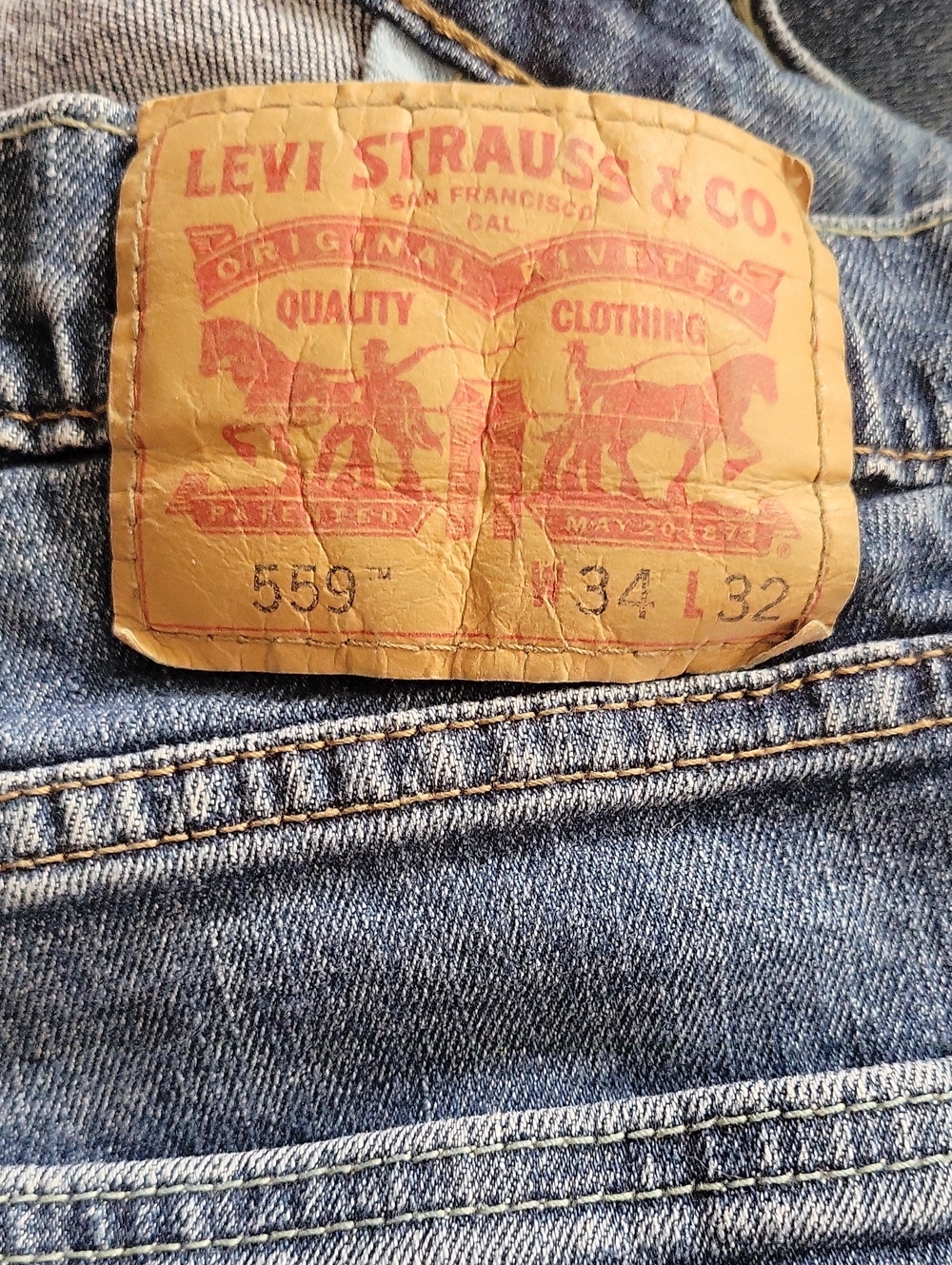 Levi's 559 Relaxed Straight Denim Jeans - Light Blue